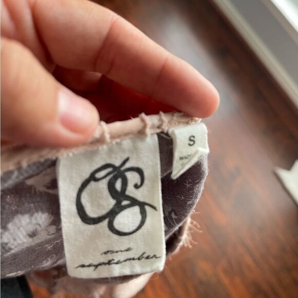 Anthropologie Lace Mini Dress Dusty pink Sequins - Picture 7 of 12